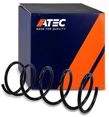 ATEC GERMANY 1x Muelle de suspensión delantera compatible con FORD FOCUS Mk1 (DAW, DBW), FOCUS Mk1 Turnier (DNW), FOCUS Mk1 Notchback (DFW)