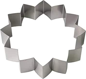 Lares – bakform/bakram/tortenring – av fjäderbandstål – motiv: Sjögräs 12 zackar – Ø ca 27 cm, H: ca 7 cm – Made in Germany