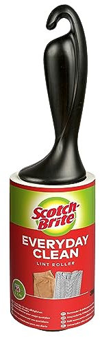 Scotch-Brite Everyday Clean Lint Roller - 1 Roll 56 Sheets - Works Great on Pet Hair, Clothing, Furniture and More