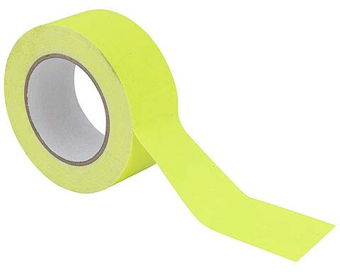 Klebetape Bande adhésive néon Jaune fluorescente 50 mm x 25 m