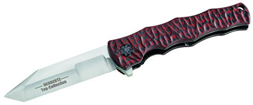 HERBERTZ Top-Collection Taschenmesser, AISI 440C-Stahl, Flip, Liner Lock, G-10 Griffschalen, Clip, Box