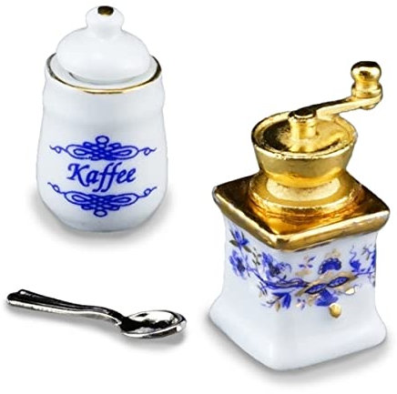 001.692/5 - Moulin à café et boîte à provisions Zwiebel Gold, miniatures