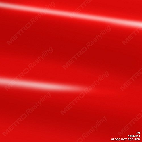 3 m 1080 G13 Gloss Hot Rod Voiture Rouge Wrap Film de Vinyle