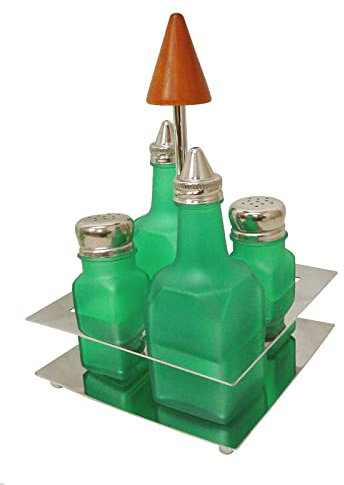 0 www.working-house.com (Menaje / Cristal) Juego ACEITERA VINAGRERA Aceite VINAGRE Sal SALERO Pimienta PIMENTERO Convoy Ensalada ALIÑAR Verde