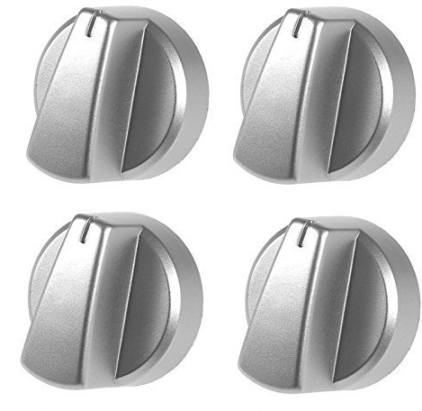 Original Belling Silver ugn/spis justeringsknapp (1, 2, 3, 4, 5 eller 6 stycken) förpackning kvantitet: 4