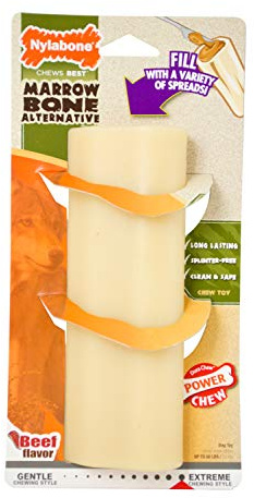 Nylabone Power Chew Marrow Bone Alternative Dog Chew Toy