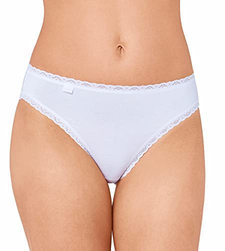 sloggi Donna 24/7 Cotton Lace Tai C3P, Bianco, 42