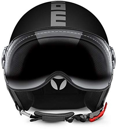 Momo CASCO CLS BLACK MATT/SILVERM
