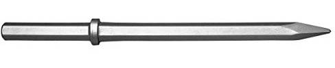 14 Long Moil or Bull Point Chisel - 1-1/8 by 6 Hex Shank by Champion Chisel - Made in the USA, Designed for 60lb & 90lb Pneumatic Hammers