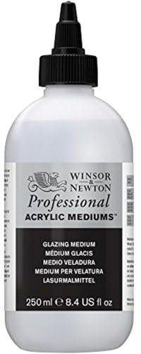 Winsor & Newton 3040934 Lasur - Malmittel, verleiht maximalen Glanz, Tranparenz für Acrylfarben - 250ml Flasche