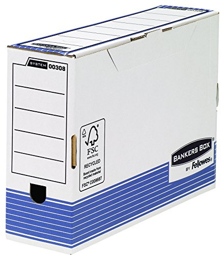 Bankers Box 0030801 Scatola Archivio Legal System, Dorso 100 mm, FSC, Confezione da 10 Pezzi