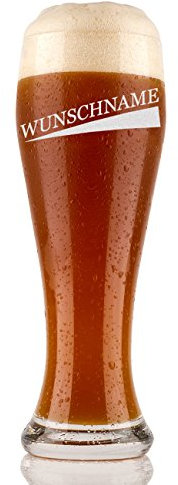 Vaso de cerveza de trigo, 0,5 l, con grabado personalizado, idea de regalo, diseño geométrico