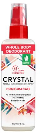 Crystal Essence Deodorant Spray, Pomegranate, 4 oz