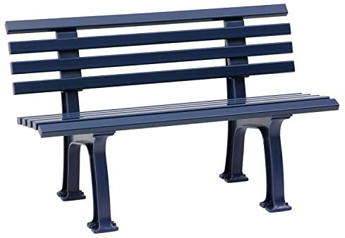 Blome Sitzbank Ibiza – Gartenbank in blau, Parkbank für Garten, Balkon, Terrasse, 2-Sitzer, Made in Germany