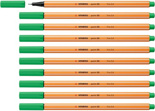 STABILO - Fineliner - point 88-10er Pack - minzgrün