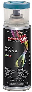 AMBRO-SOL - Pintura acrílica en spray, color Azul Cielo, RAL 5015, resultado profesional en múltiples superficies, exteriores e interiores, 400 ml