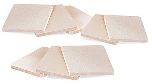 Kesper 69958 Raclette-Brettchen aus Buche, 8-er Set