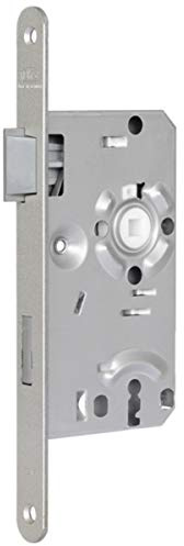 BKS Einsteckschloss 0215 BB-abgerundet-DIN links-20 mm-stahl-nickel-silber