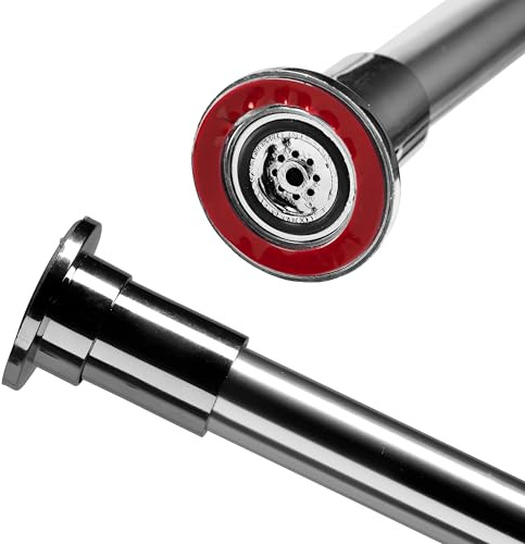 Croydex AD102100 Stick 'N' Lock Plus Easy to Fix Extendable Telescopic Rod with 22 mm Tube, Aluminum, Chrome, 8 ft 6 inch