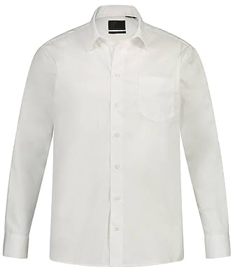 JP 1880 Hommes Grandes Tailles L-8XL Chemise Droite, Manches Longues Blanc 3XL 703633 20-3XL
