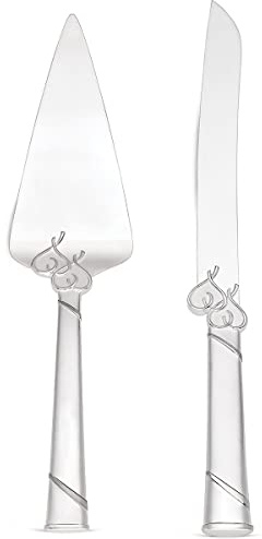 Lenox 812615 True Love Cake Knife & Server, Metallic