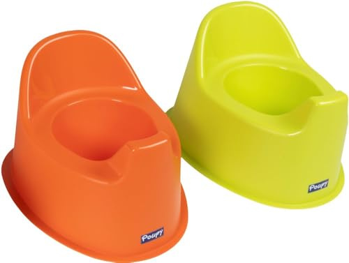 Poupy Nuevo orinal anatómico para niños con respaldo y asiento grande, base ampliada para una máxima seguridad.