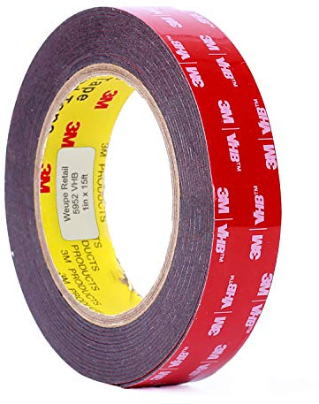 5952 VHB Tape: 2.5cm . x 15 ft. (Black)
