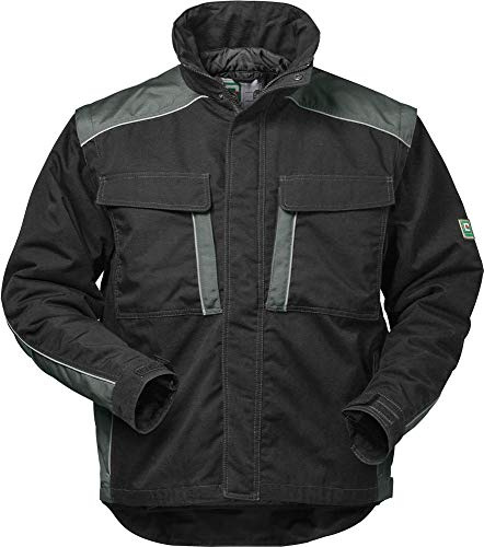 Elysee Canvas-Outdoorjacke Basel Größe, 1 Stück, L, schwarz/grau, 22651-L