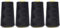 Overlockgarn 50s/2 5000 Yards (4570 m) Pack of 4 Pack of 4 Black