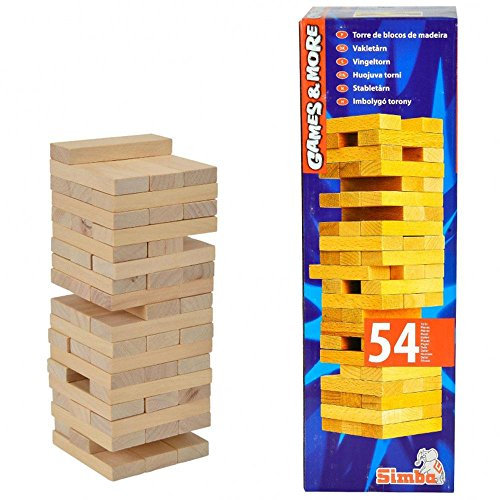 Simba 106125033 - Games & More, Holz-Wackelturm