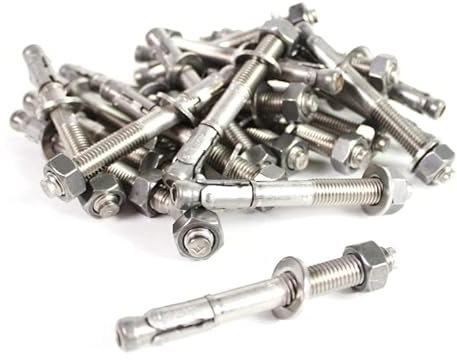 myMAW Schwerlastdübel 25 Stück Packung M12 Edelstahl A4 VA Bolzenanker Schwerlastanker Keilanker Anker Dübel M 12