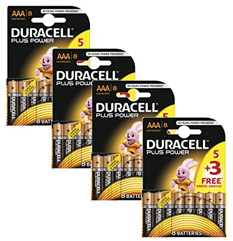 Duracell Plus Power MN2400 Alkaline AAA Batteries - 32-Pack