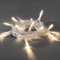 Konstsmide 1469-103 LED Lichterkette / für Innen (IP20) / VDE geprüft / Batteriebetrieben: 3xAA 1.5V (exkl.) / mit Schalter und 6h Timer / 30 warm weiße Dioden / transparentes Kabel