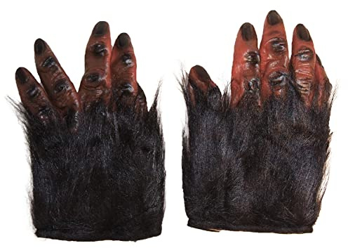 Realistic Brown Hairy Hands (1 Pair) - Perfect Accessory for Halloween, World Book Day, Pranks, Cosplays, & More Halloween Halloween
