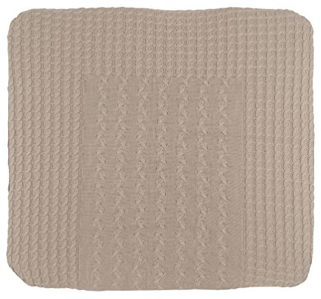 Baby's Only - Baby Wickelauflagenbezug Cable - Strickbezug für Wickelunterlage - Aus Baumwolle - 75x85 cm - Beige