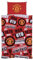 Manchester United Official Patch Single Duvet Set - Multi-Colour, 2 pieces