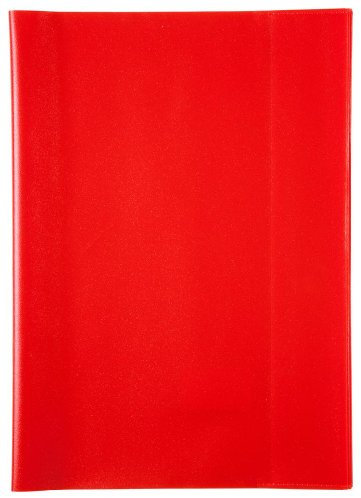 10 Heftumschläge / Hefthüllen DIN A4 / Farbe: transparent rot