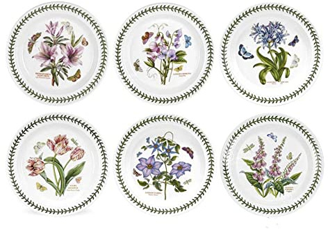 Portmeirion Botanic Garden 10-inch Dinner Plates, Set of 6