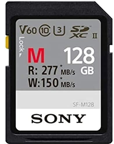 Sony 128 gb Sdxc Secure Digital Flash Memory Card - Extra Professional Series Class 10 Uhs-Ii/U3, Read 277Mb/S Write 150Mb/S, - Sfg1M