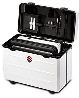 Parat Arbeitstasche PARADOC TronX (mit gepolstertem Notebookfach, Dokumentenfach; Rollen, Material: X-ABS-Kunststoff; weiß (leer - ohne Inhalt))