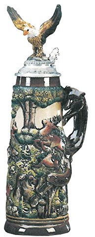 KING Boccale da Birra tedesco Caccia di Acquila 1 litro