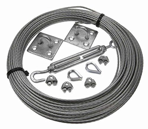 More Than Just Ropes 4mm Galvanised Steel Catenary Wire Kit (03269587545) - 5