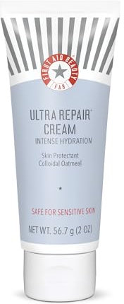 First Aid Beauty - Ultra Repair Cream, Intense Hydration Whipped Colloidal Oatmeal, Clinically Proven to Strengthen Skin Barrier in 7 Days & Helps Relieve Eczema, Luxury Face & Body Moisturiser, 56.7g