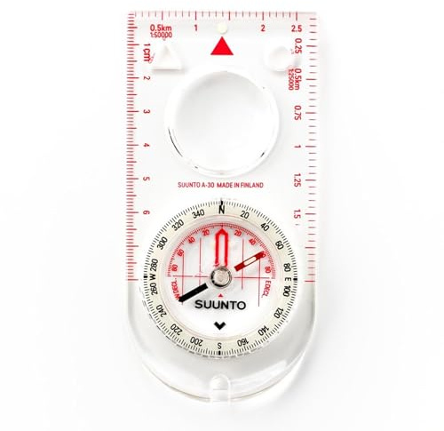 Suunto Kompass A-30 SH, Südliche Hemisphäre, Metrische Skala, SS012095014, Weiß