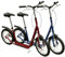 Sport-Thieme Big Wheel City Tretroller | Kick-Scooter, Laufroller für Erwachsene u. Kinder | Klappbar, mit Sattel, höhenverstellbar, Vorder-/Hinterradbremse | In Blau oder Rot | 11 kg | Aus Stahl