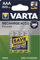 Varta NiMH Longlife Battery 800 mAh Micro AAA/HR03 Pack of 4