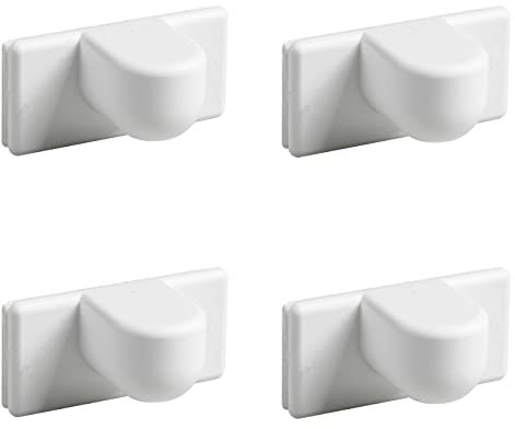 Ventanara® Magnethalter Jalousie ohne Bohren Weiß 4er Set