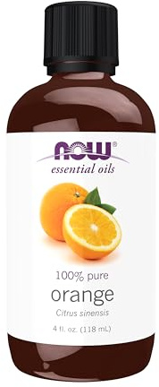 NOW Essential Oils, Sweet Orange Oil, Undiluted, Cold Pressed, 4 fl. oz