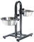 Trixie 2497 Hundebar, separat höhenverstellbar, 2 × 2,8 l/ø24 cm