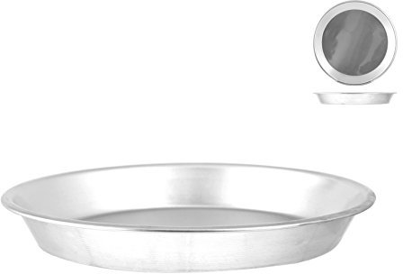 Aiello Stampo da Forno Professionale in Alluminio Tortiera per Crostata Ruoto Pastiera Quiche - Cm.24